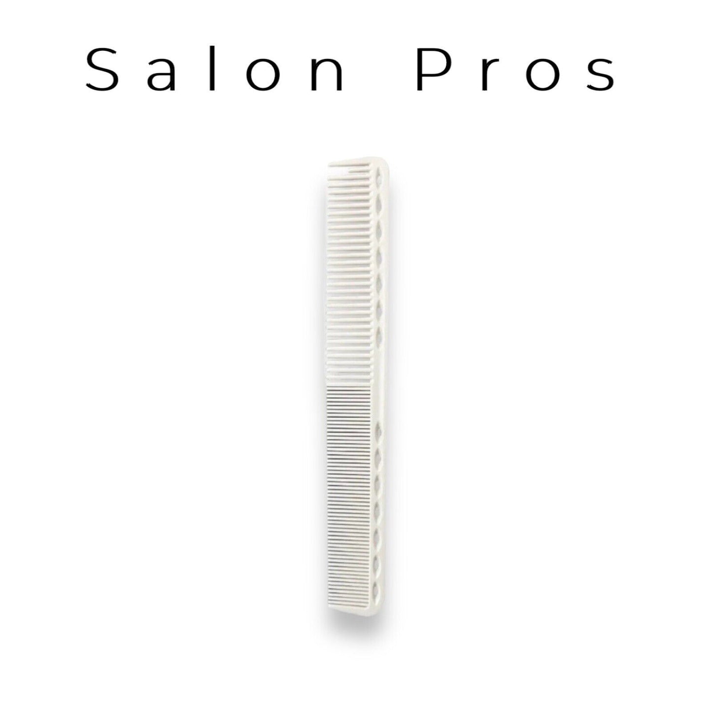 Carbon Fibre Cutting Comb White Hairdressing Barber  Professional Ys Park Style