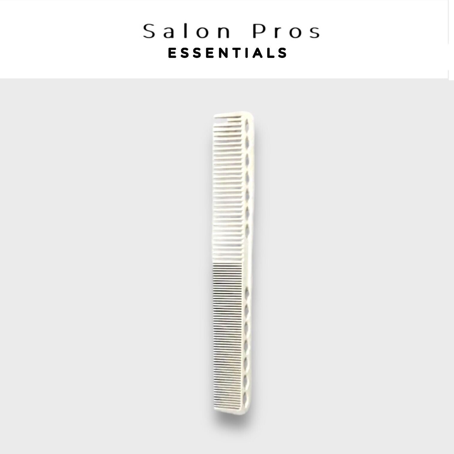 Carbon Fibre Cutting Comb White Hairdressing Barber  Professional Ys Park Style