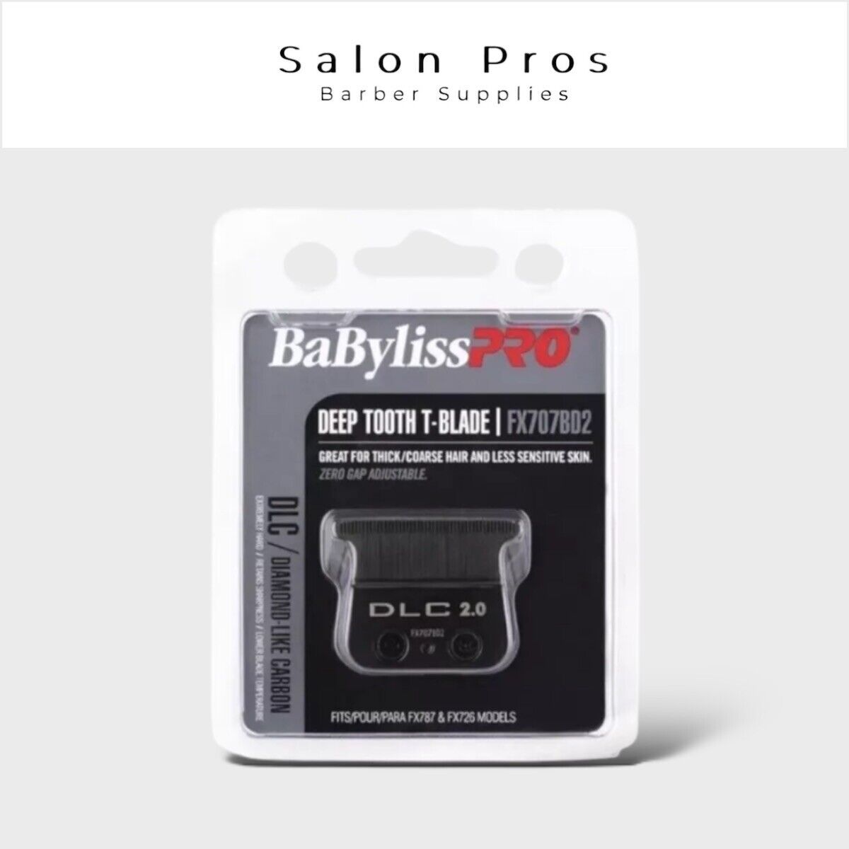 Babyliss Dlc 2.0 Deep Tooth T Blade FX707BD2 | Barbers Hairdressers Hair Salon